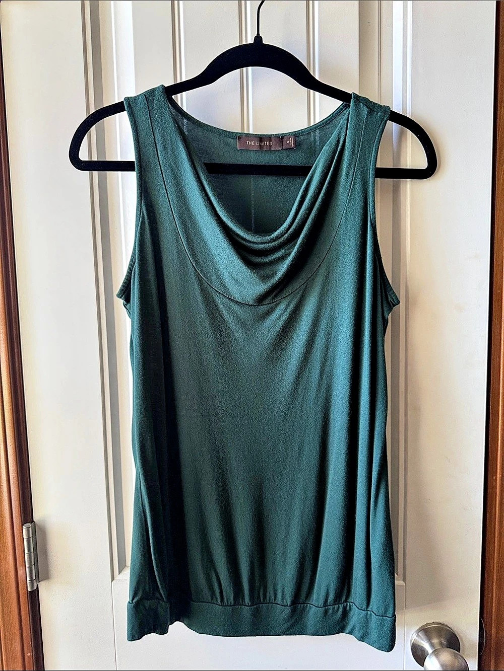 The Limited Draped Neck Tank Top in Green Size Medium Like New